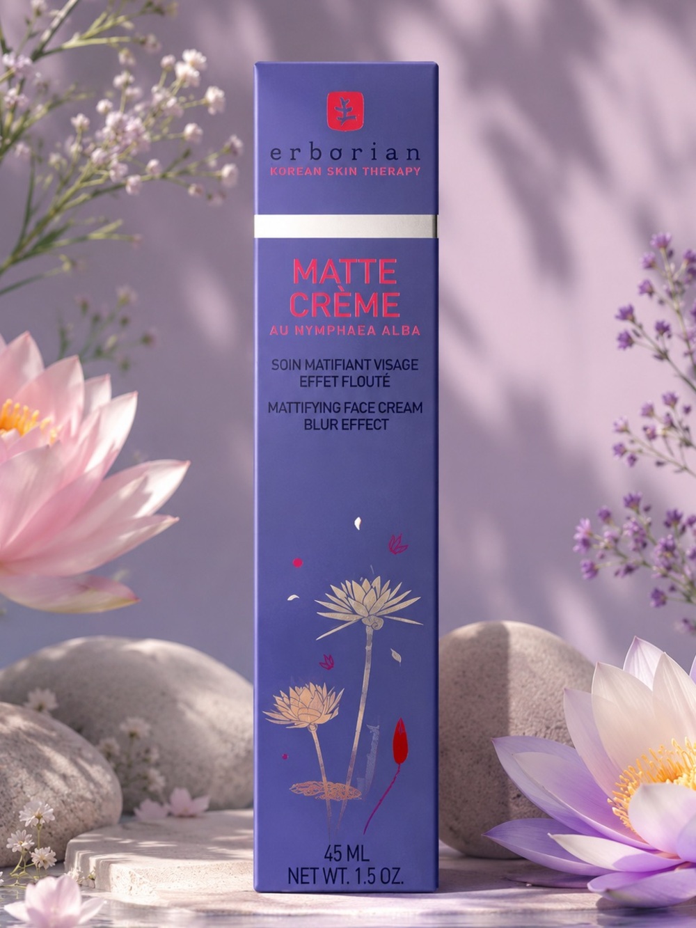 Erborian Matte Crème Mattifying Face Cream Blur Effect 45ml New in Box